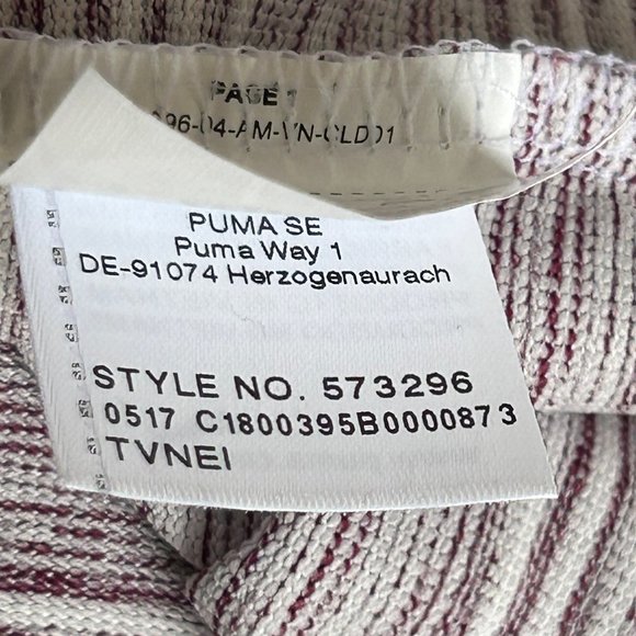 NEW ~ PUMA GOLF White & Purple Striped Dry Cell Polo Shirt Size Small - Picture 9 of 12